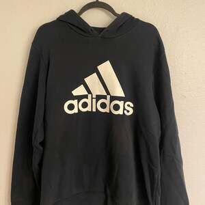 adidas Men's Essentials French Terry Big Logo Hoodie - Black/White